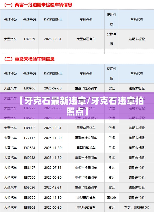 【牙克石最新违章/牙克石违章拍照点】
