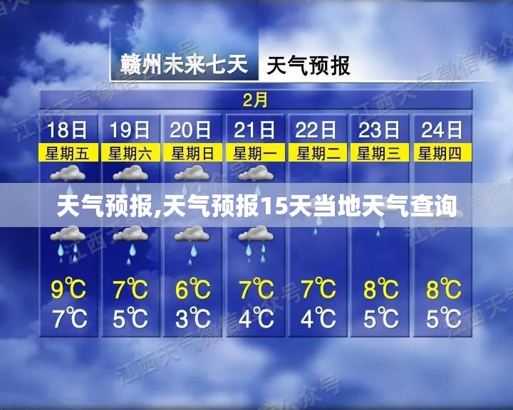 天气预报,天气预报15天当地天气查询