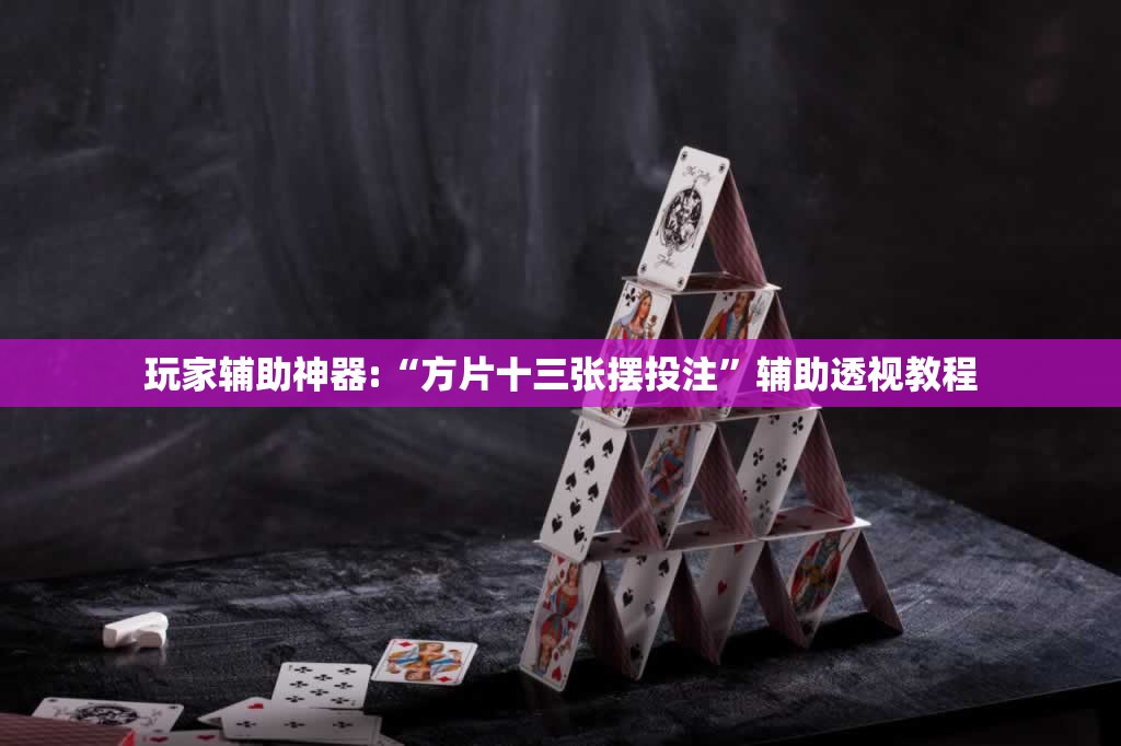 玩家辅助神器:“方片十三张摆投注	”辅助透视教程