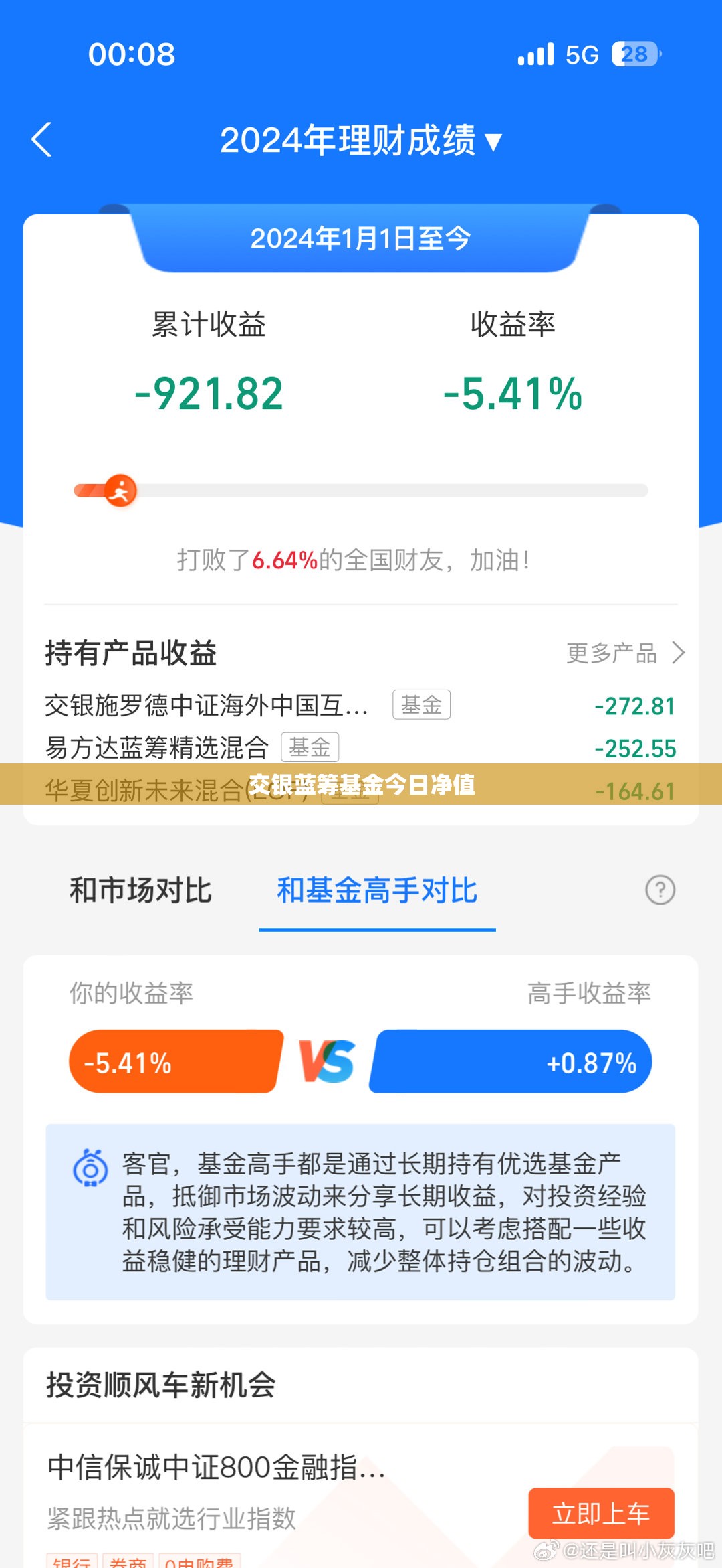 【交银蓝筹基金今日净值,160311华夏蓝筹基金净值】