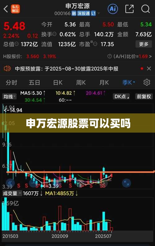 申万宏源股票可以买吗/申万宏源能买吗