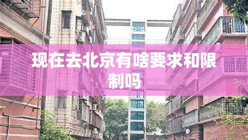 现在去北京有啥要求和限制吗