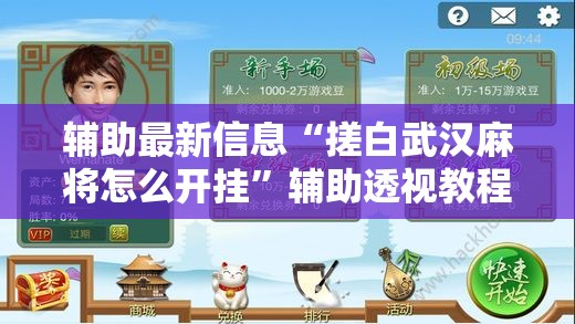 辅助最新信息“搓白武汉麻将怎么开挂	”辅助透视教程