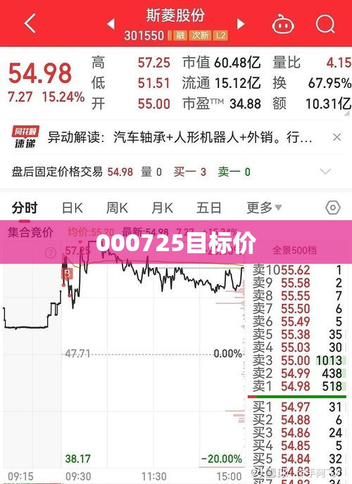 【000725目标价/000725目标价何时调整】
