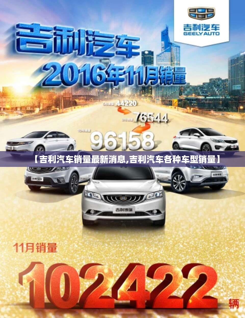 【吉利汽车销量最新消息,吉利汽车各种车型销量】