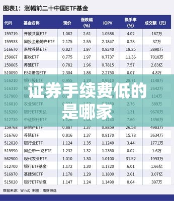 证券手续费低的是哪家（证券手续费哪家最低）