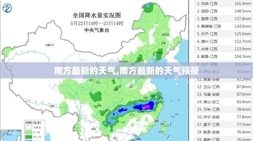 南方最新的天气,南方最新的天气预报