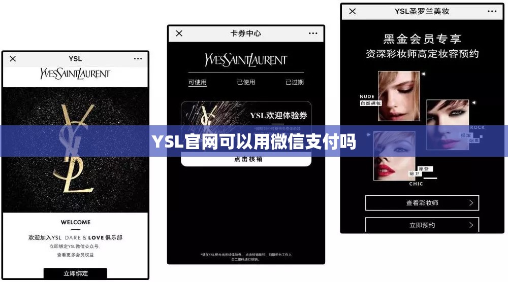 YSL官网可以用微信支付吗 YSL官网可以用微信支付吗