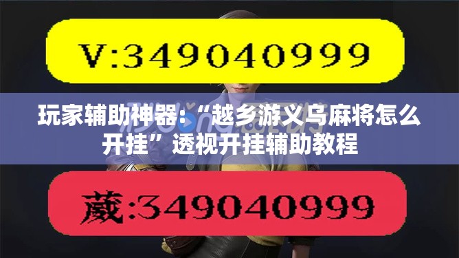 玩家辅助神器:“越乡游义乌麻将怎么开挂”透视开挂辅助教程