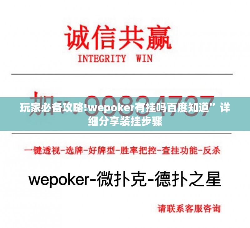 玩家辅助神器:“福建天天十三水有没有挂”详细辅助教程分享