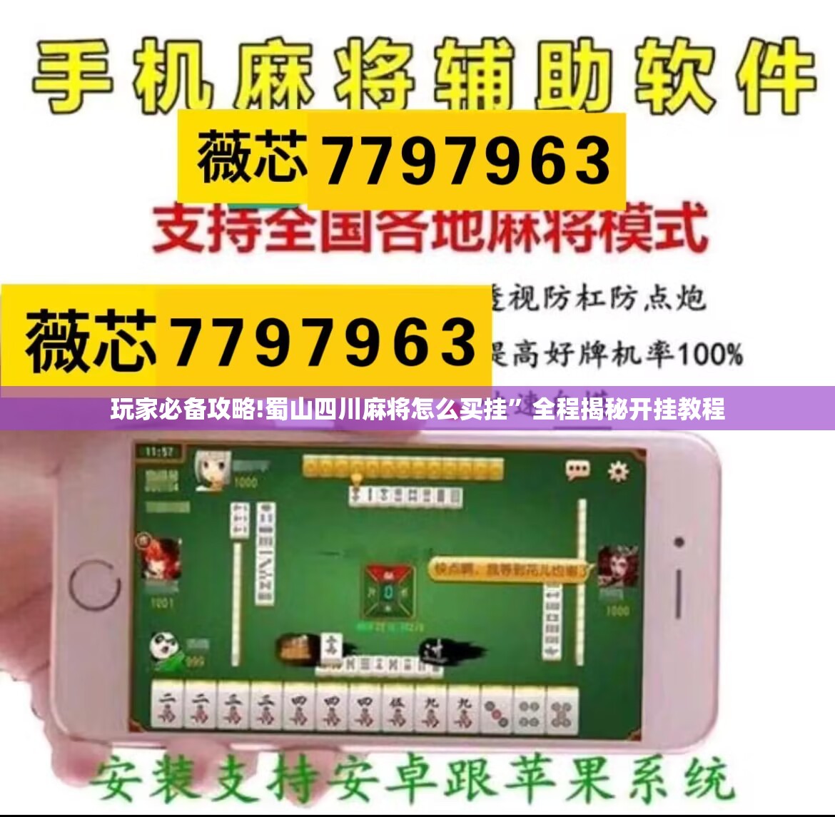 玩家必备攻略!蜀山四川麻将怎么买挂”全程揭秘开挂教程